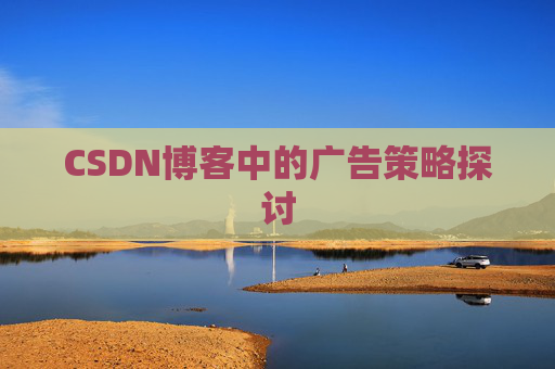 CSDN博客中的广告策略探讨